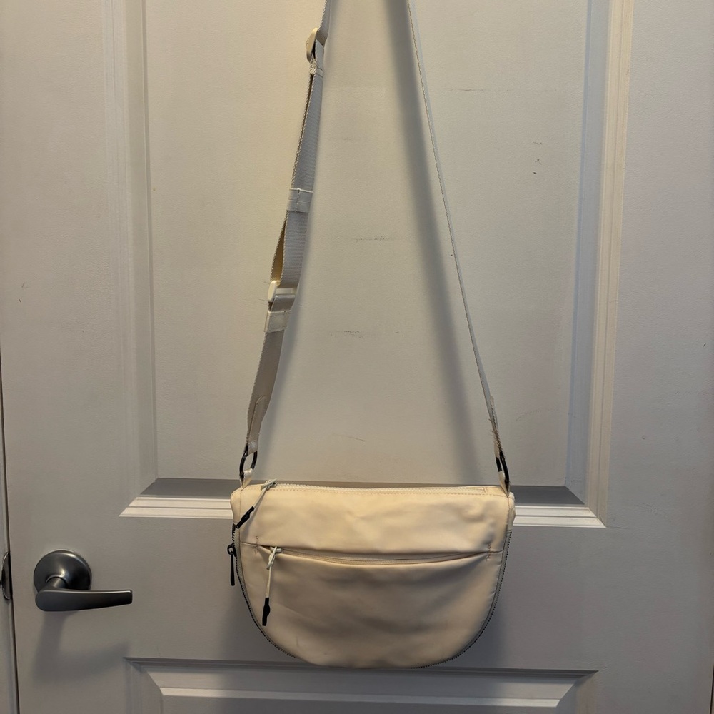 Iris and Rainbow | Elegant Cream Crossbody Bag